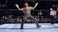 Shawn Michaels inside the Elimination Chamber at Survivor Series 2002